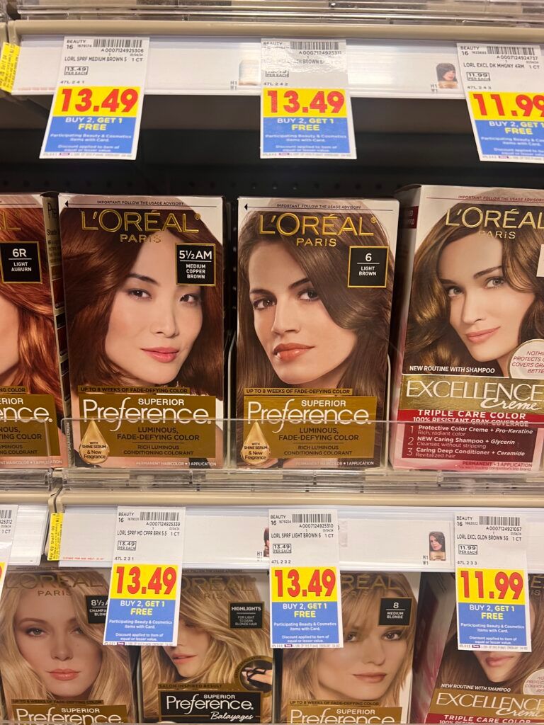 l'oreal paris hair color kroger shelf image 
