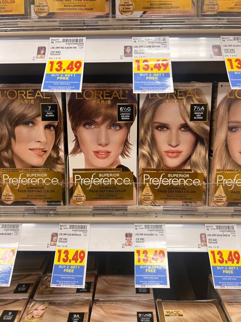 l'oreal paris hair color kroger shelf image 