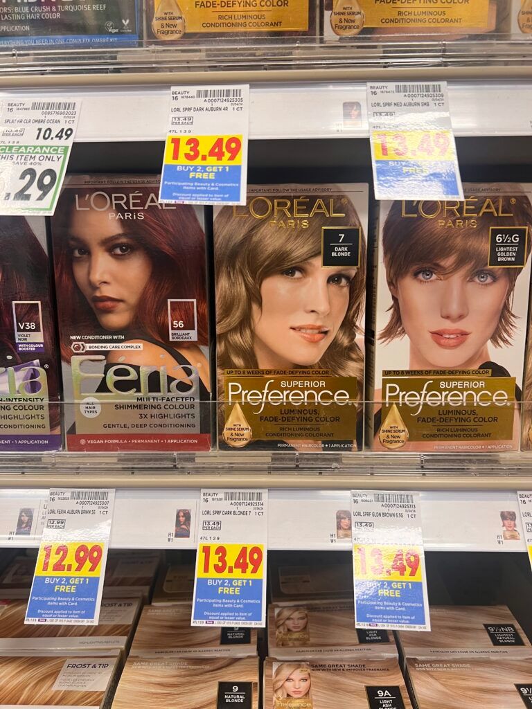 l'oreal paris hair color kroger shelf image 
