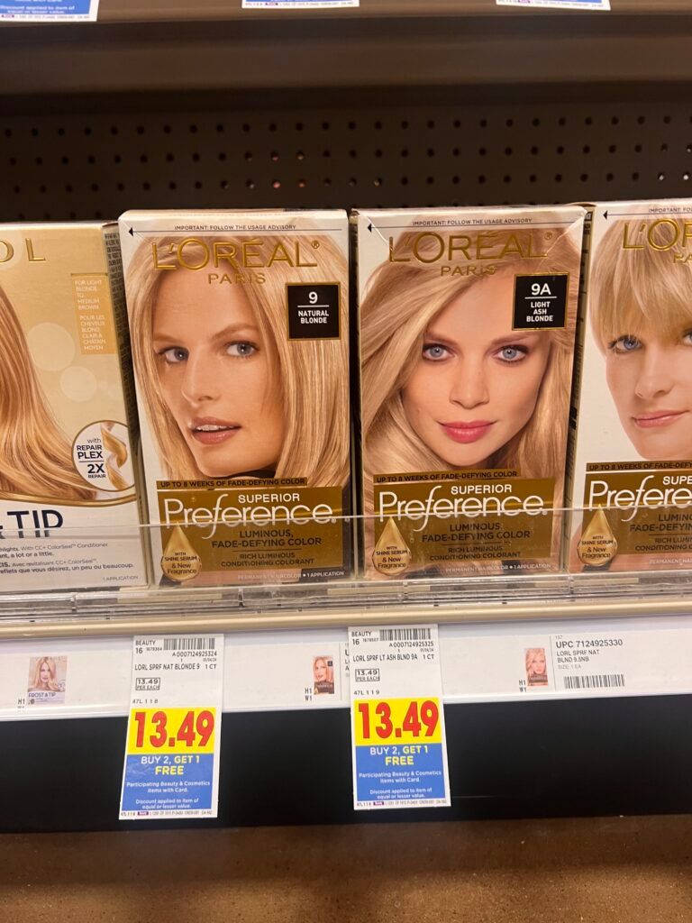l'oreal paris hair color kroger shelf image 