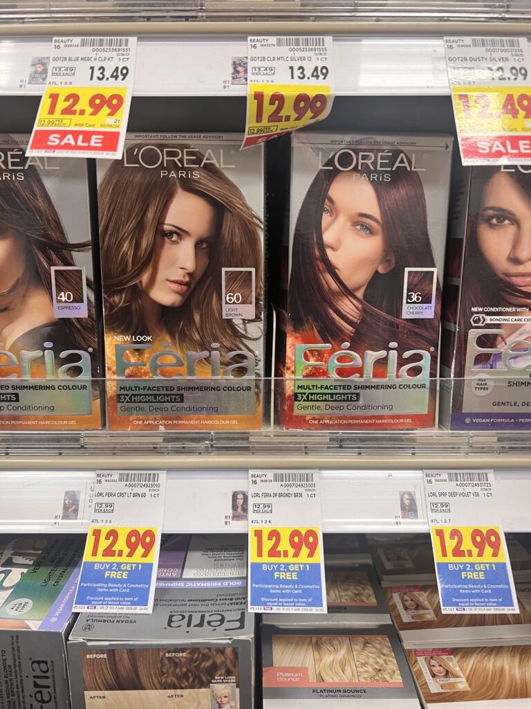 l'oreal paris hair color kroger shelf image 