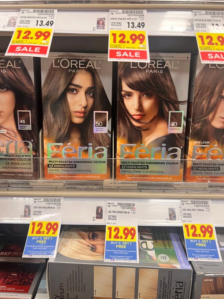 l'oreal paris hair color kroger shelf image 