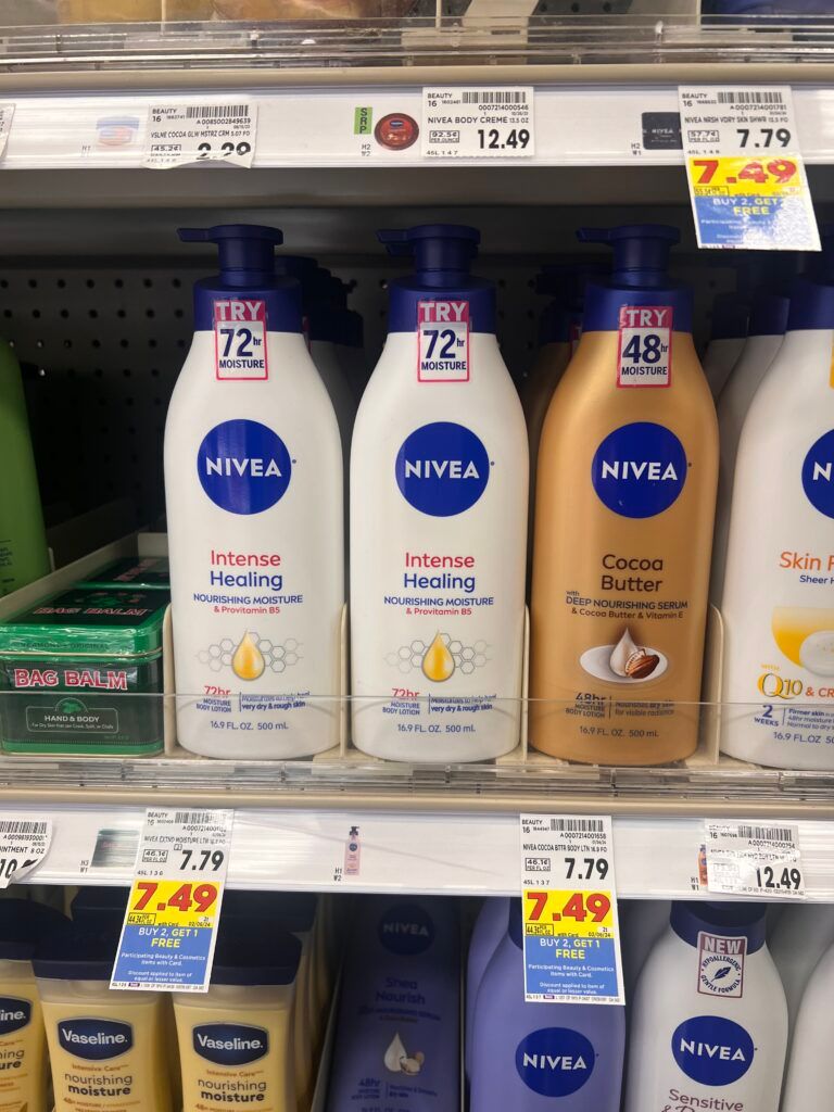 nivea body lotion kroger shelf image 