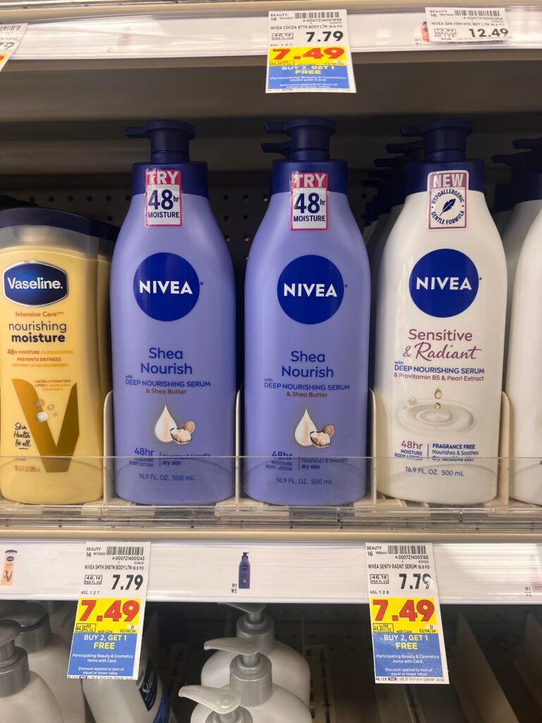 nivea body lotion kroger shelf image 