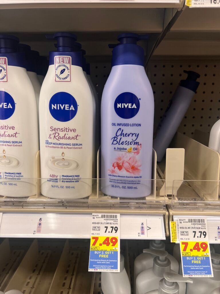 nivea body lotion kroger shelf image 