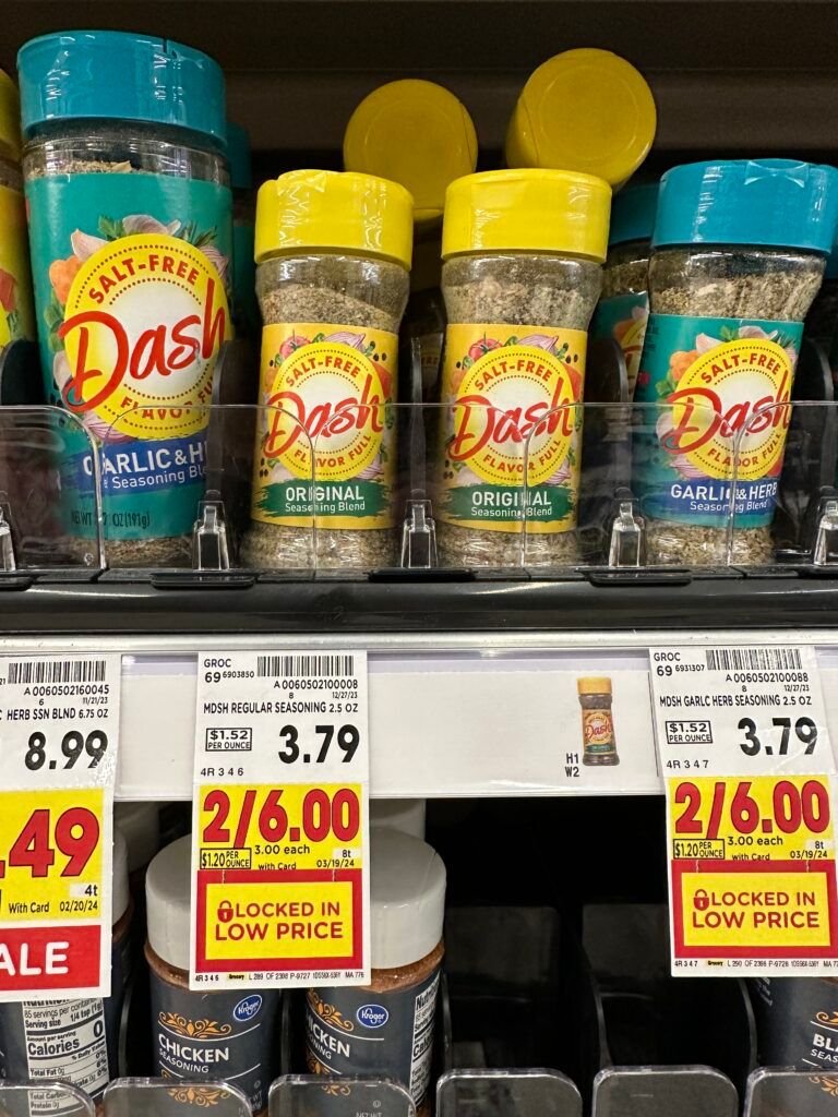 dash seasonings kroger shelf image