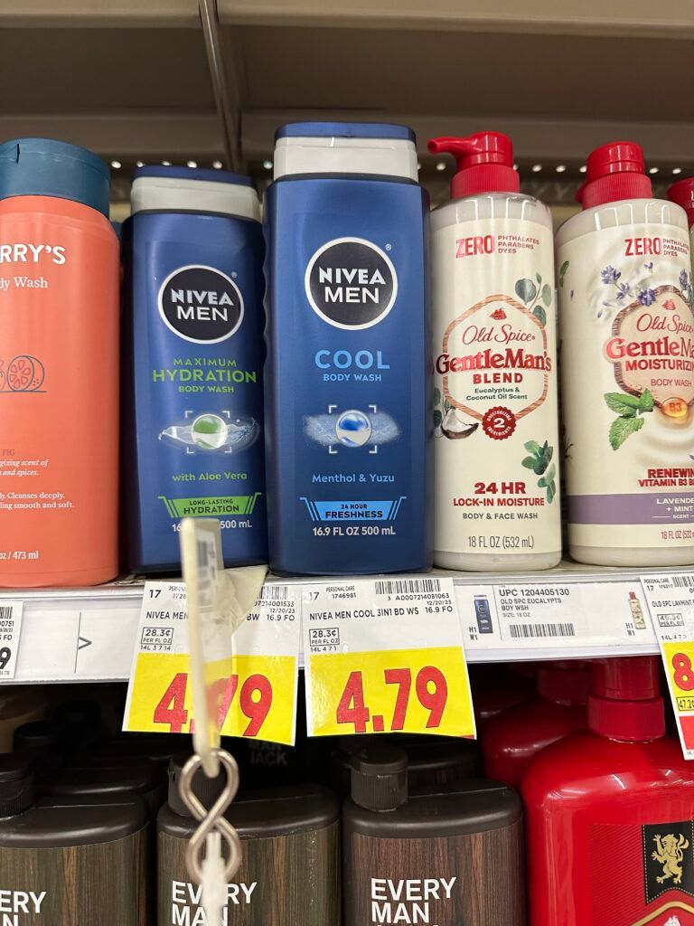 nivea body wash kroger shelf image