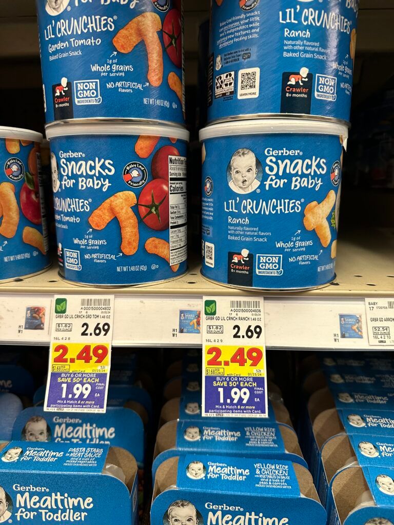 gerber food kroger shelf image