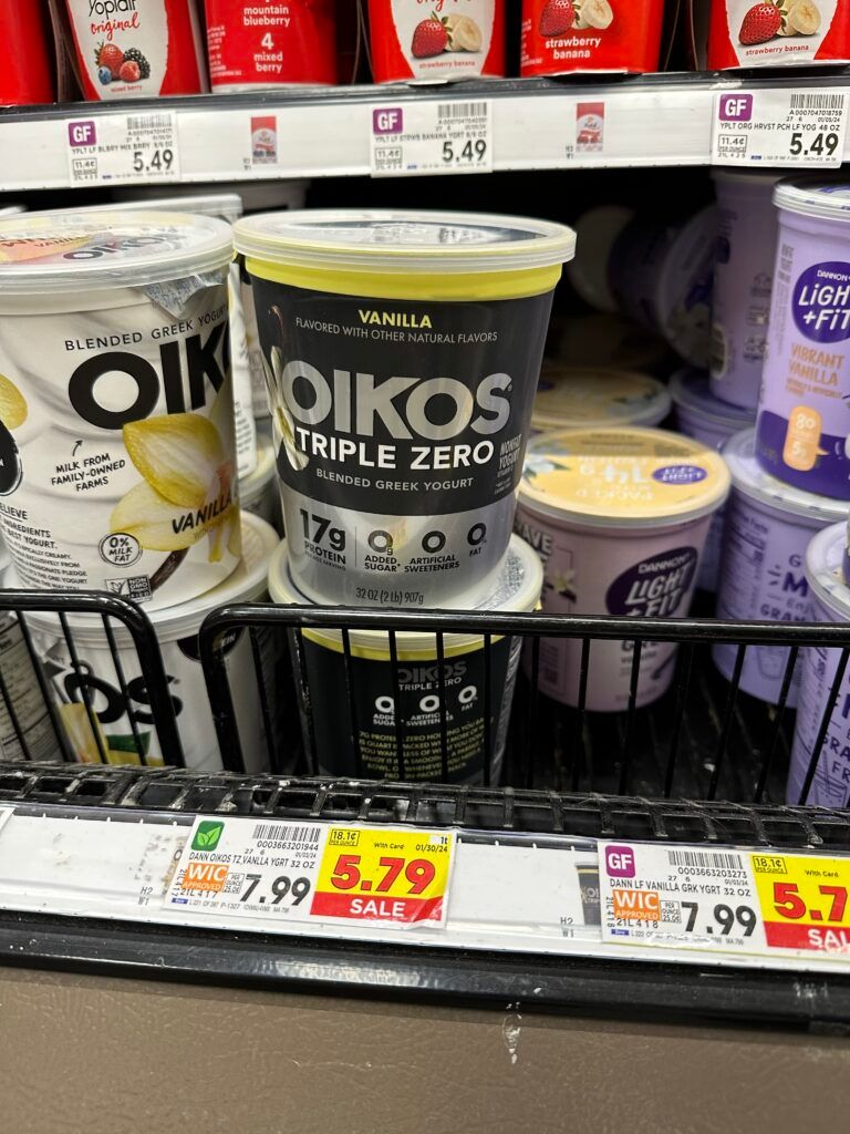 oikos kroger shelf image