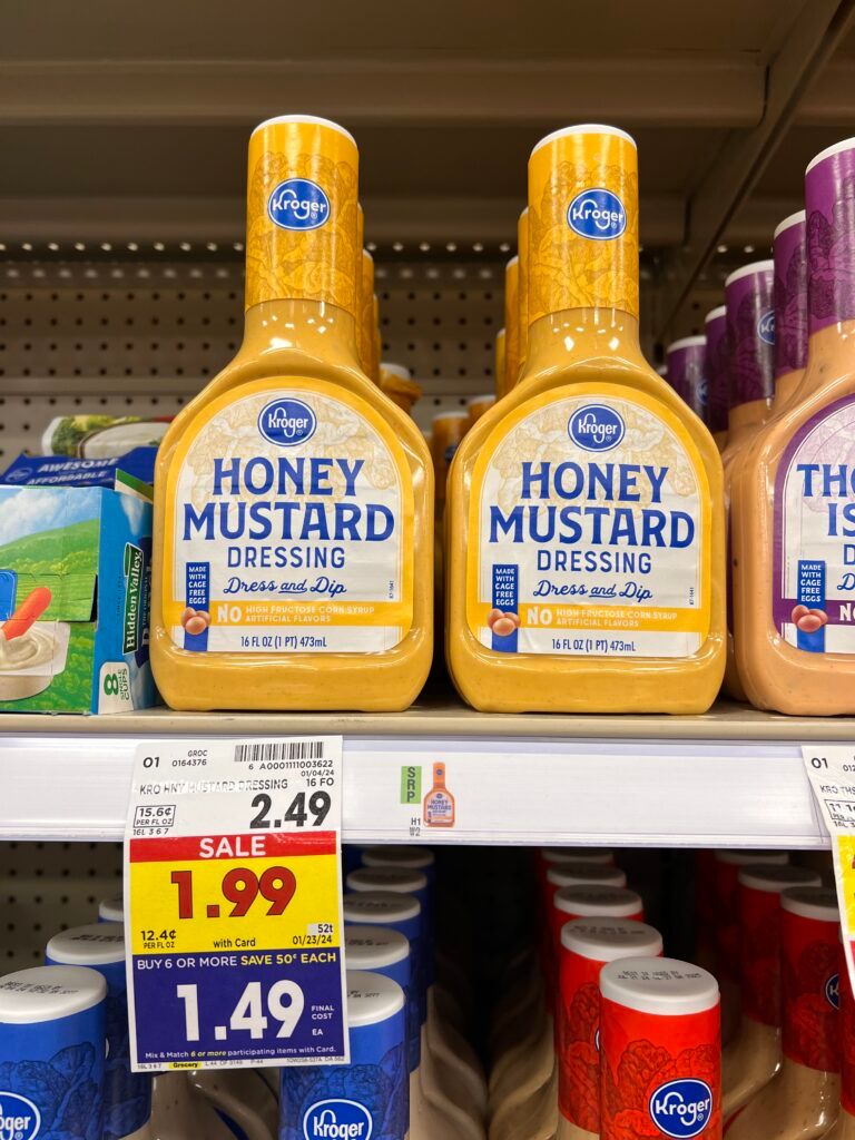 kroger salad dressing shelf image
