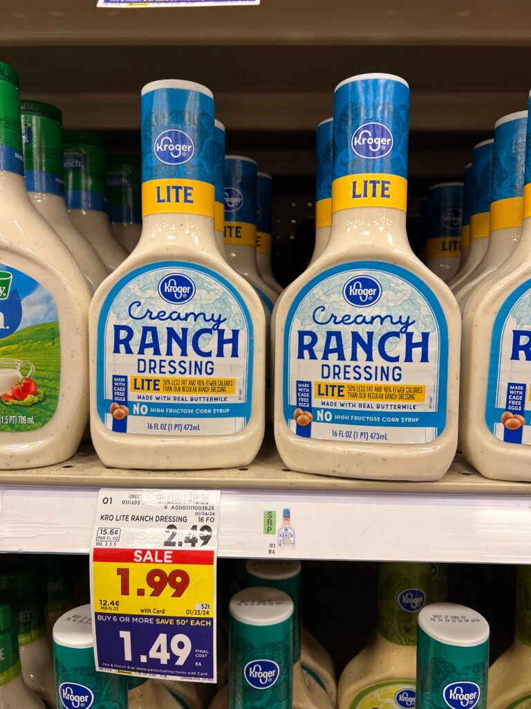 kroger salad dressing shelf image