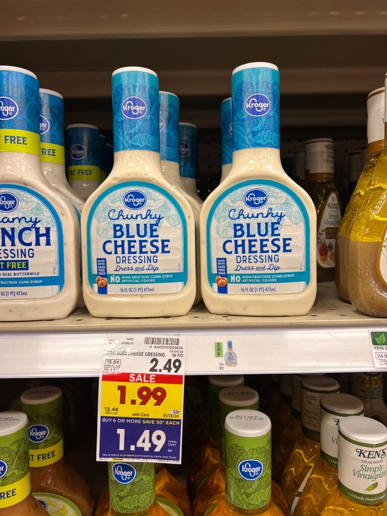 kroger salad dressing shelf image