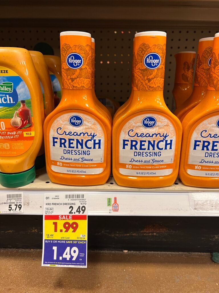 kroger salad dressing shelf image