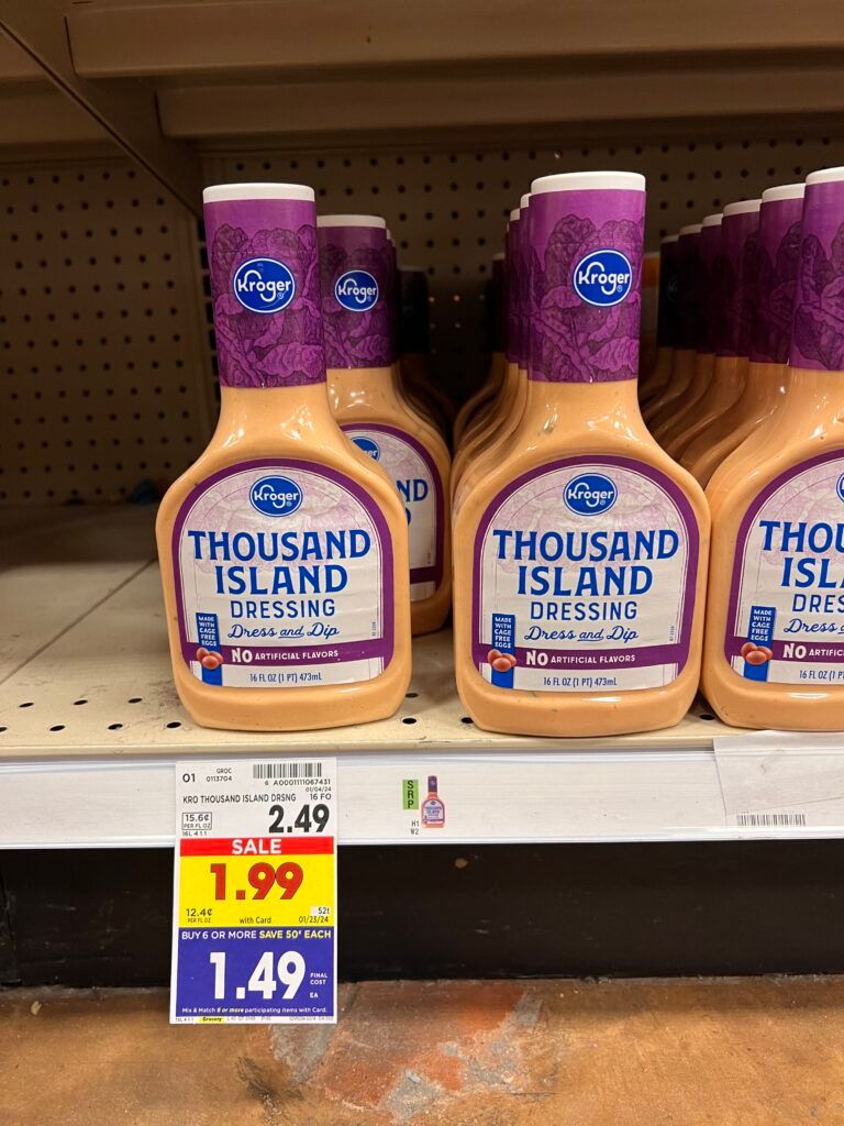 kroger salad dressing shelf image