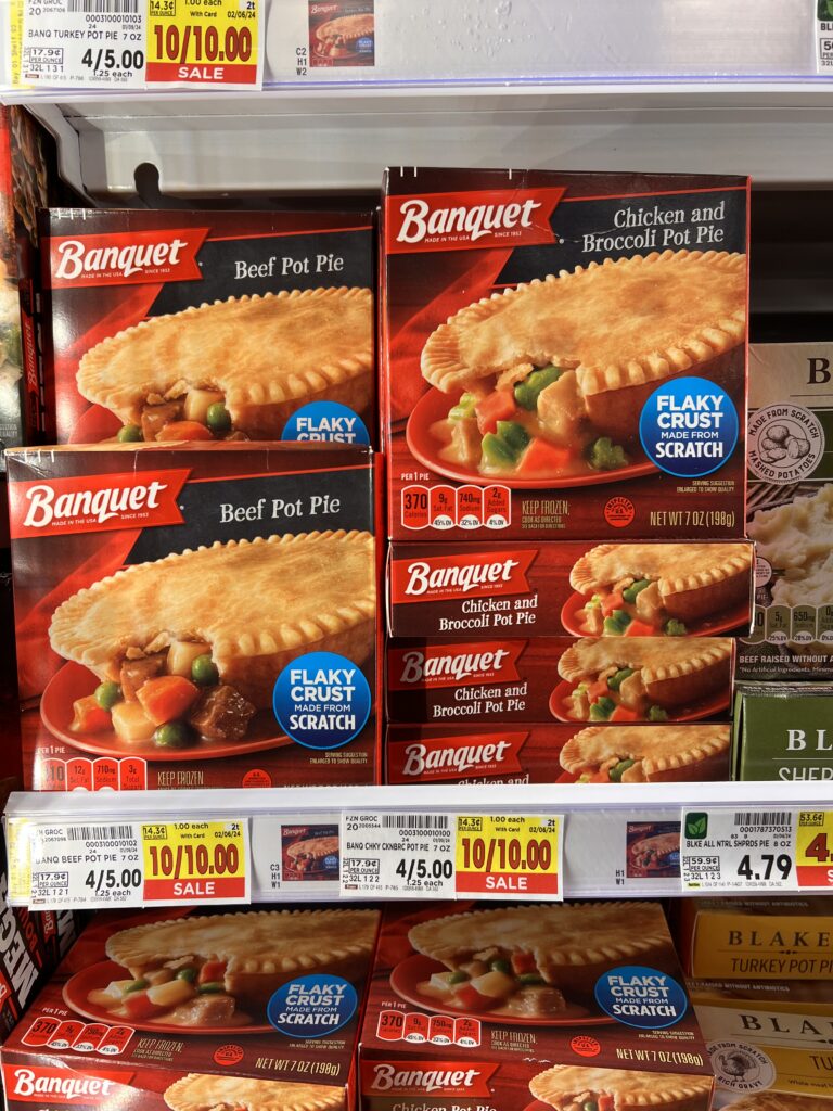 banquet pot pies kroger shelf image