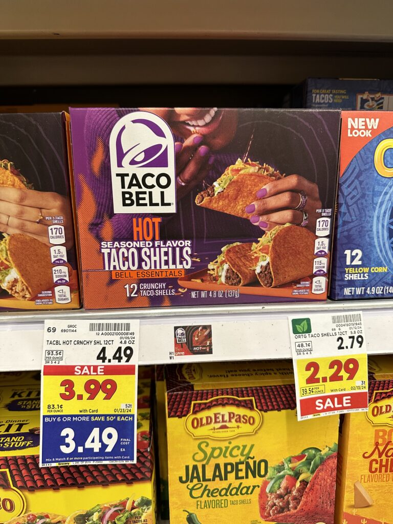 taco bell shells kroger shelf image 