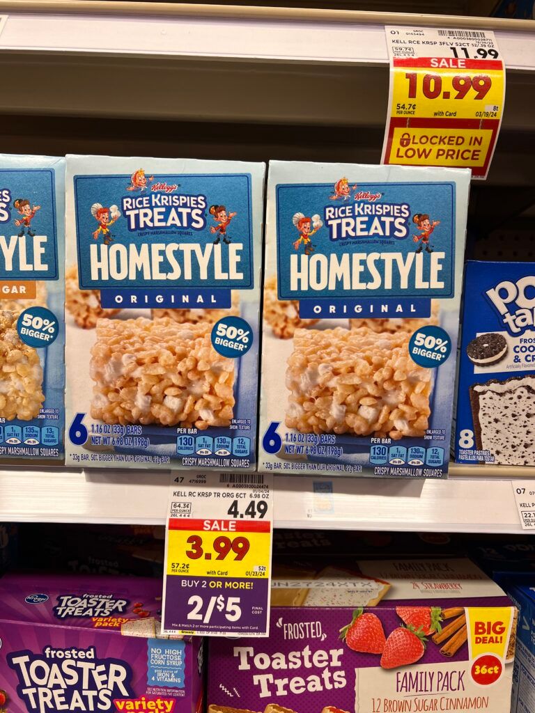 rice krispies kroger shelf image