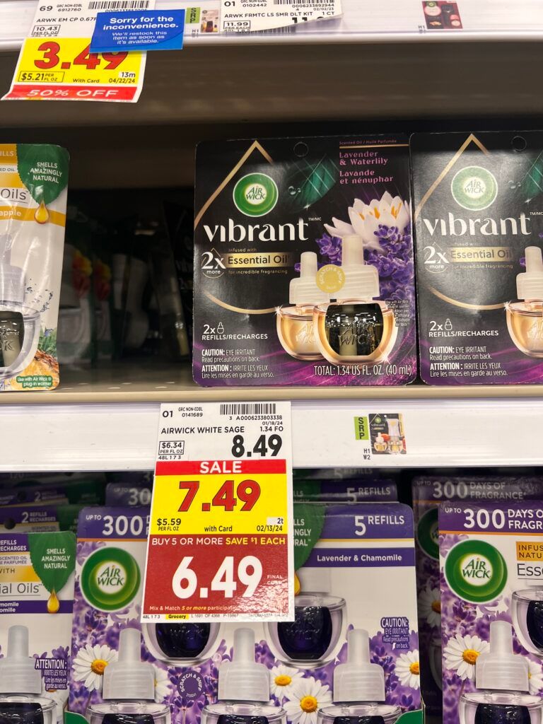 air wick refills kroger shelf image