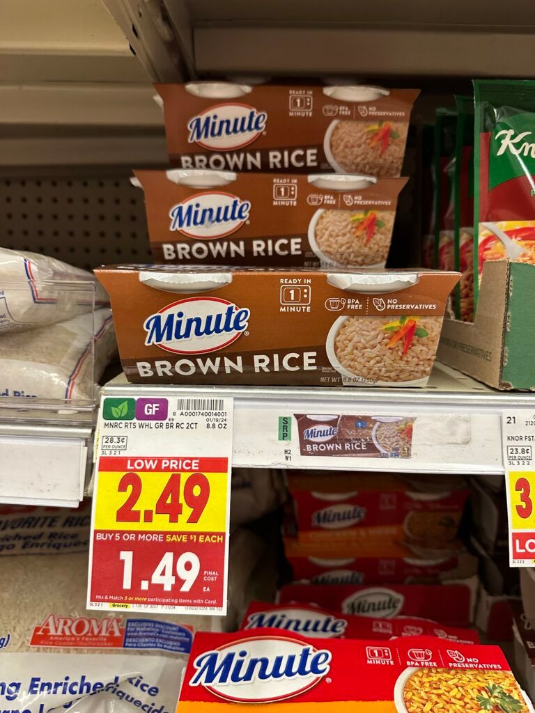 minute rice kroger shelf image
