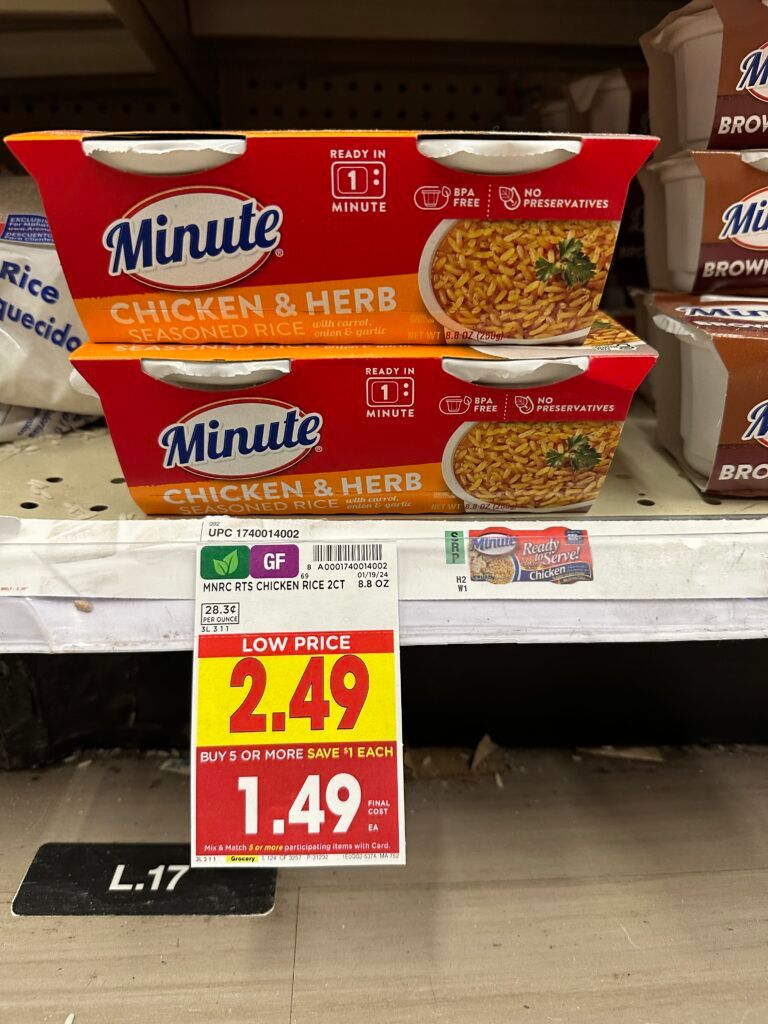 minute rice kroger shelf image