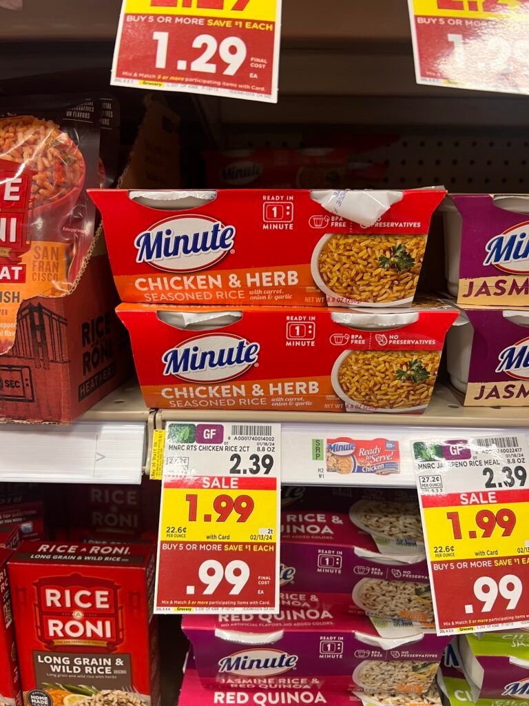 minute rice kroger shelf image