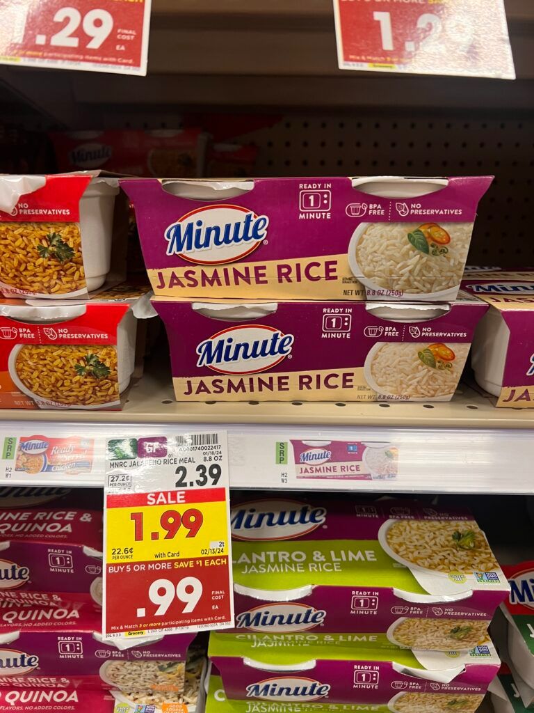 minute rice kroger shelf image