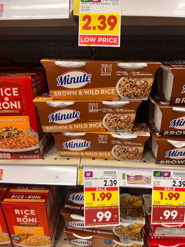 minute rice kroger shelf image
