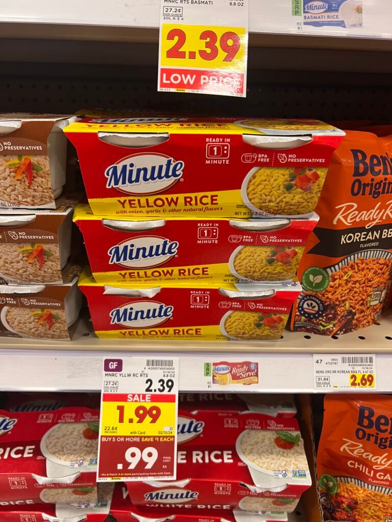 minute rice kroger shelf image