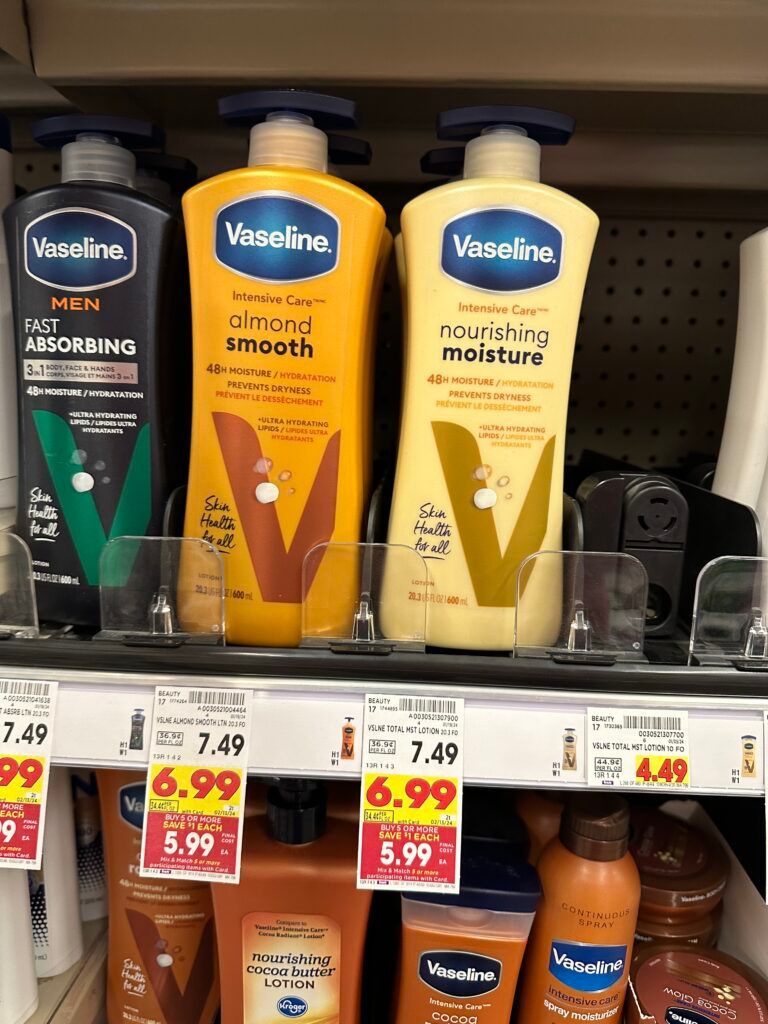 vaseline lotion kroger shelf image