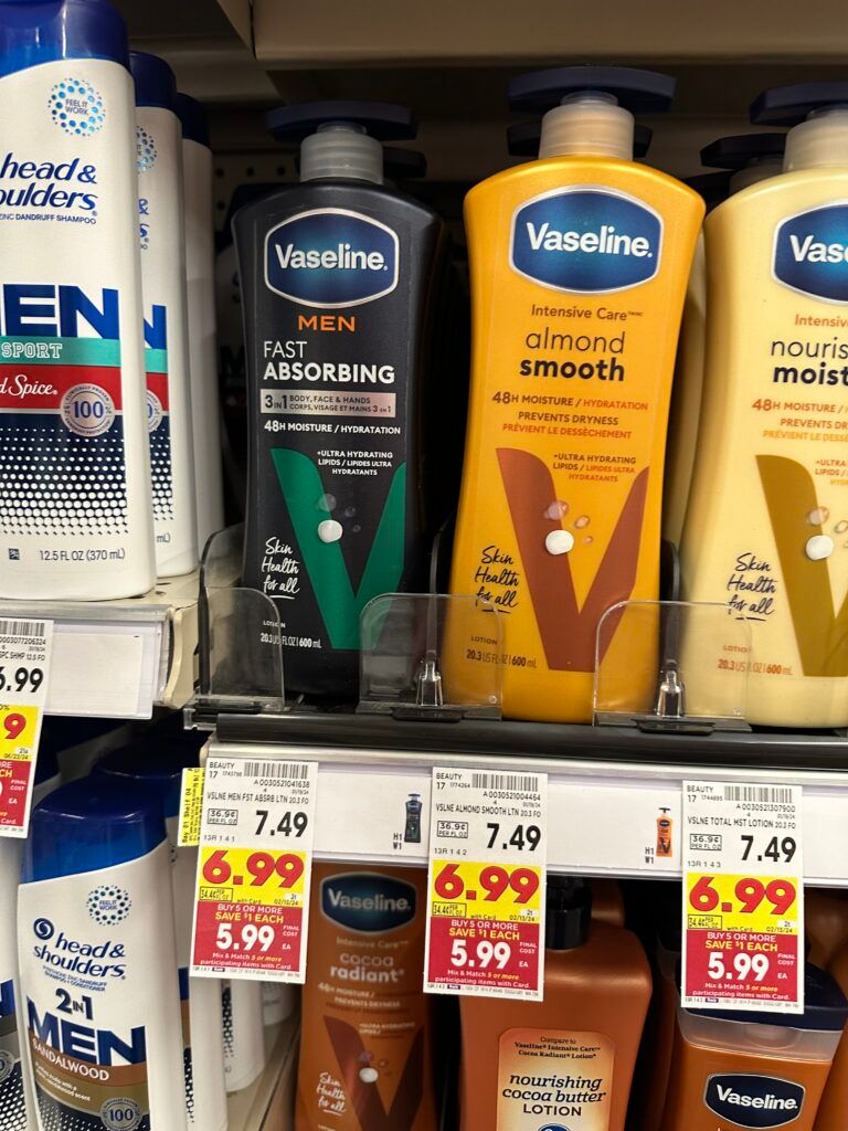 vaseline lotion kroger shelf image