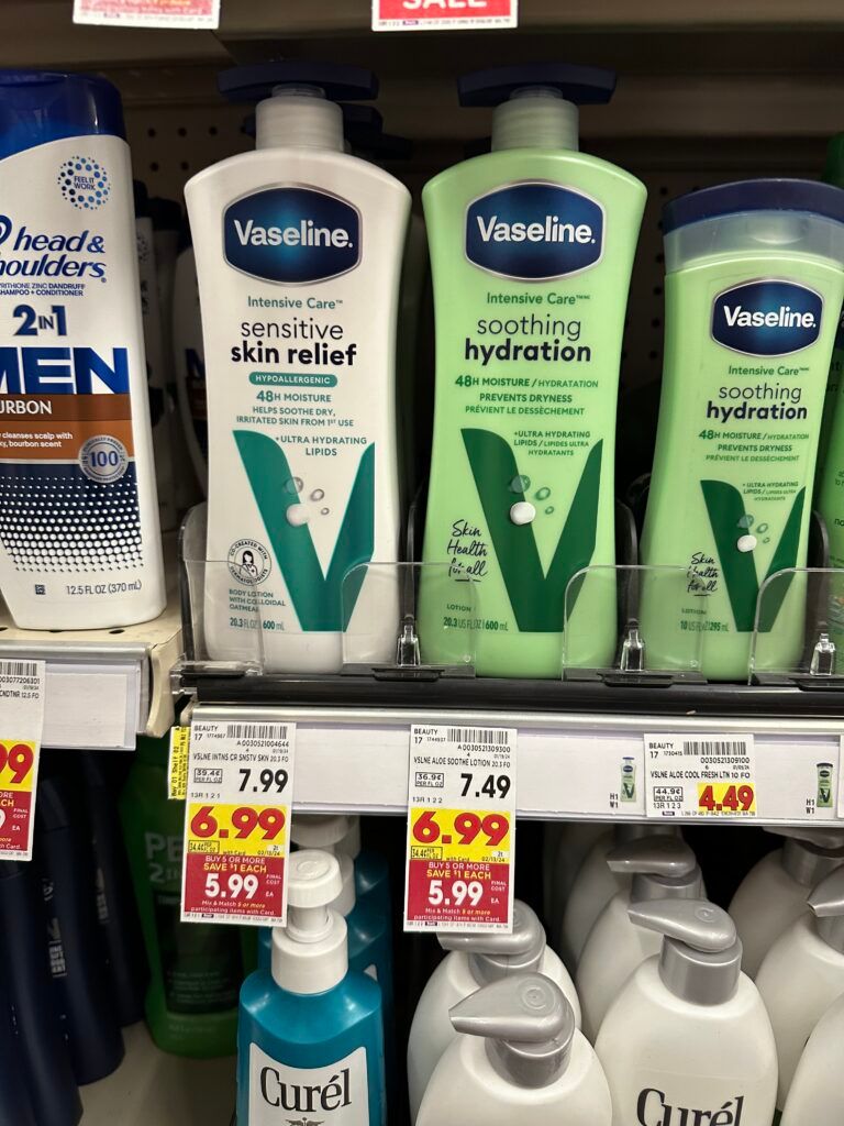 vaseline lotion kroger shelf image