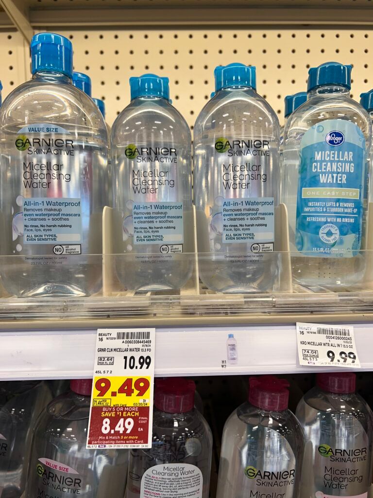 micellar water kroger shelf image