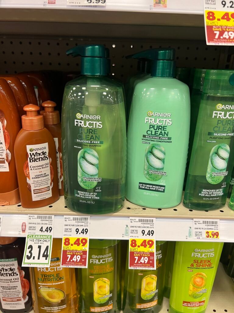 garnier fructis kroger shelf image