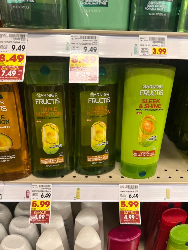 garnier fructis kroger shelf image