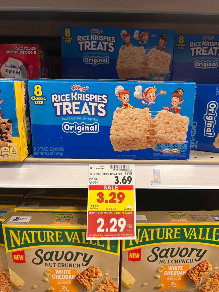 rice krispies kroger shelf image