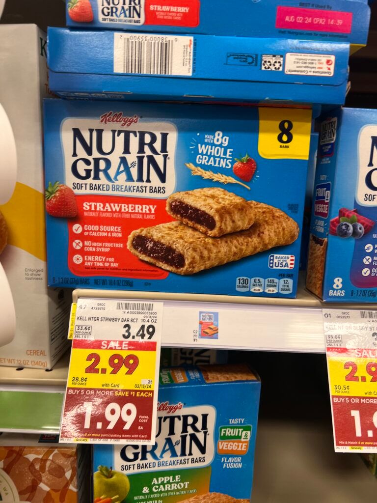 nutri grain kroger shelf image