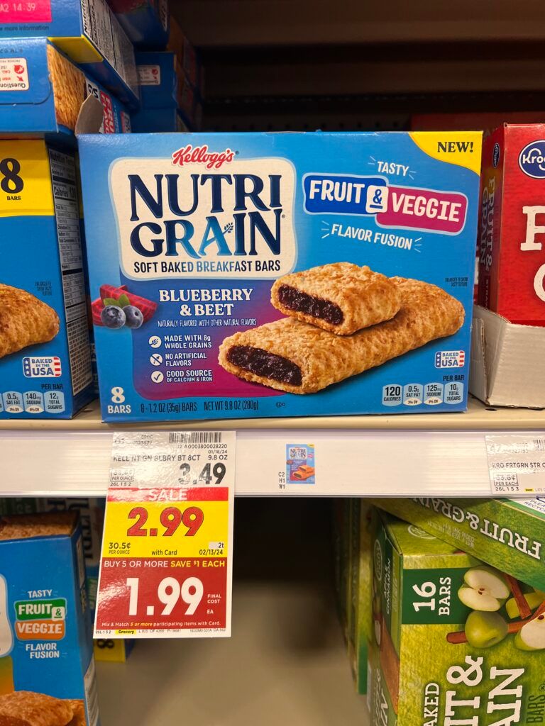 nutri grain kroger shelf image