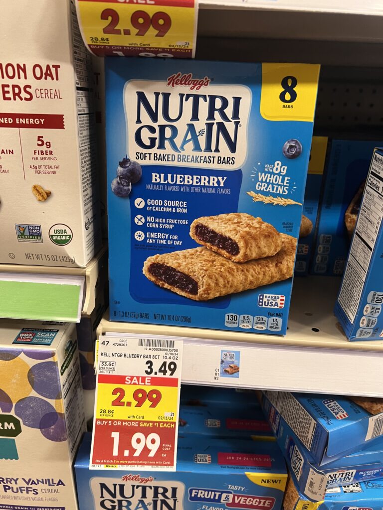 nutri grain kroger shelf image