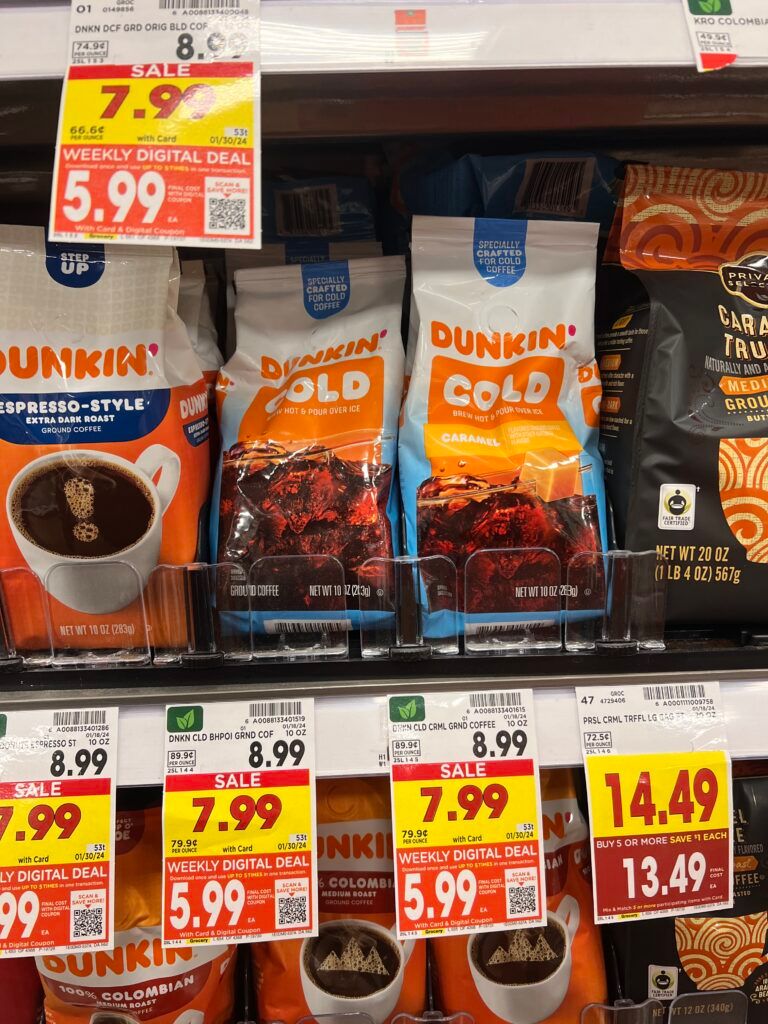 dunkin cold kroger shelf image