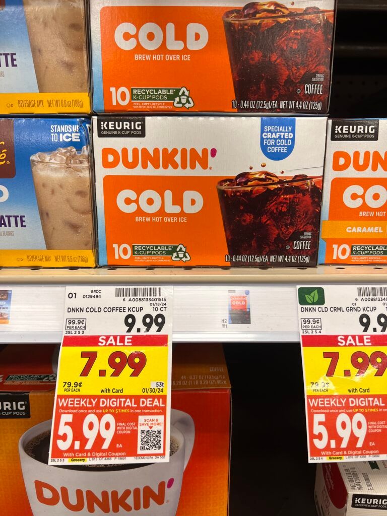 dunkin cold kroger shelf image
