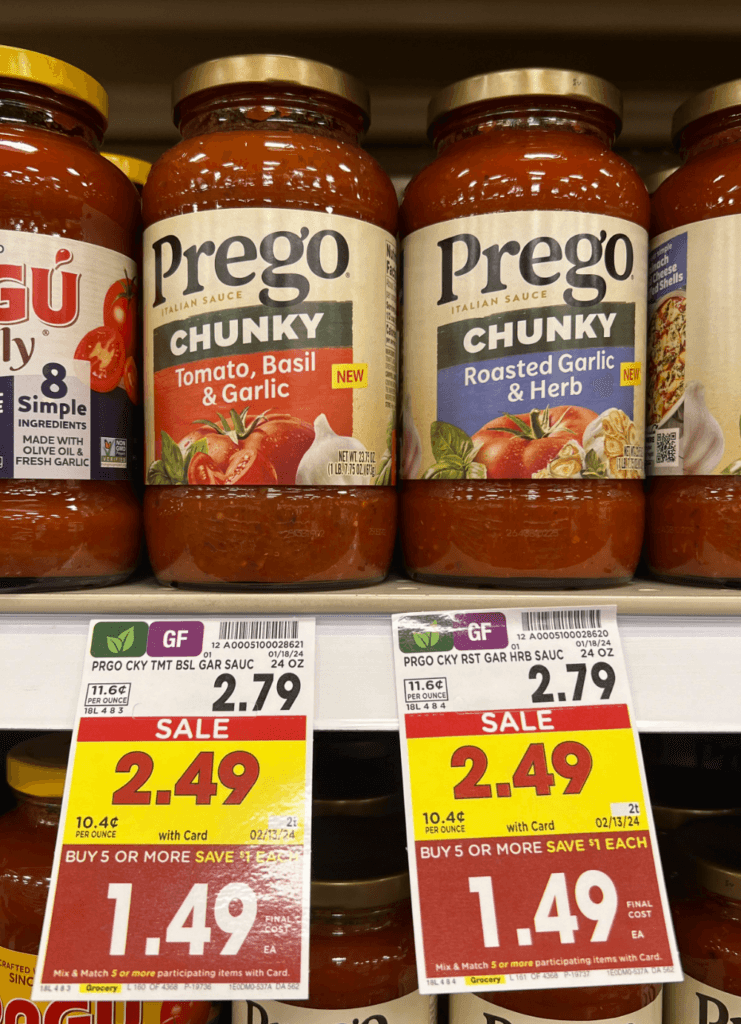 Prego Kroger Shelf Image