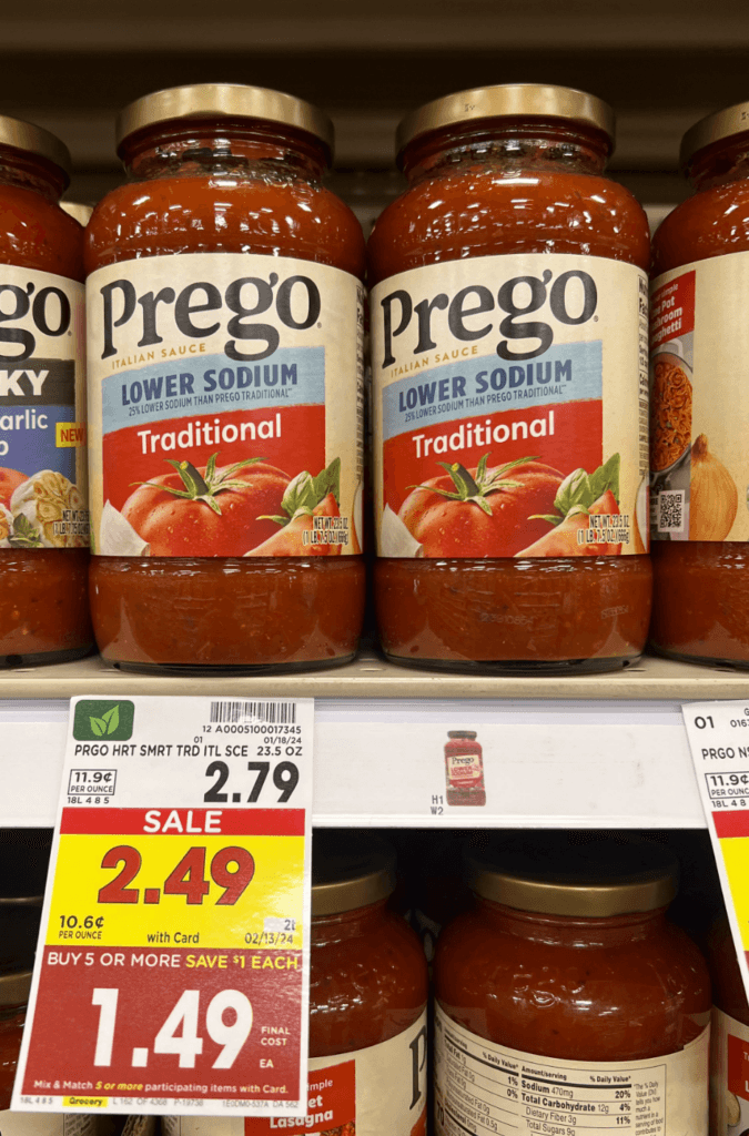 Prego Kroger Shelf Image