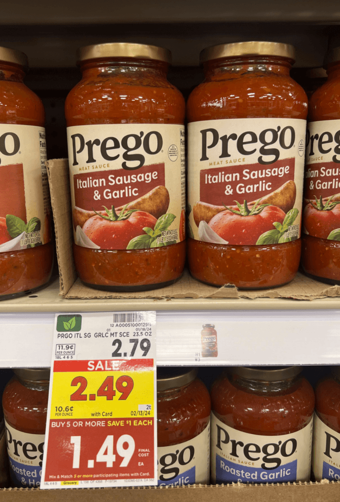 Prego Kroger Shelf Image