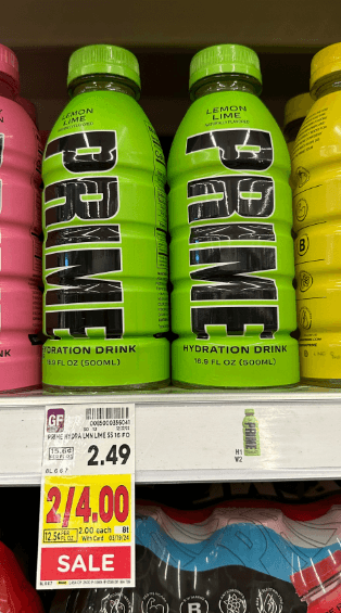 Prime Hydration Drinks Kroger Shelf Image