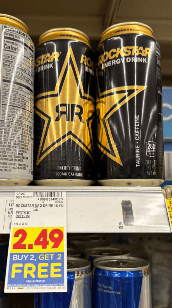 Rockstar Energy Drink Kroger Shelf Image