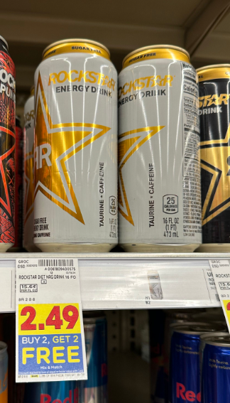 Rockstar Energy Drink Kroger Shelf Image
