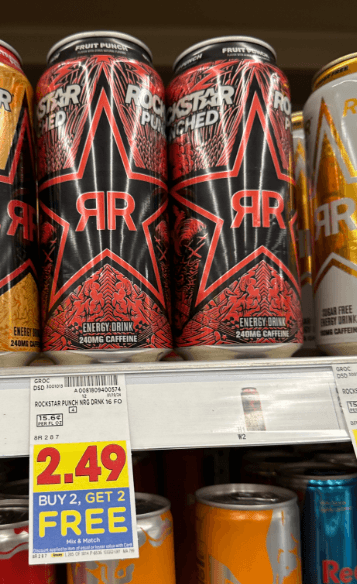 Rockstar Energy Drink Kroger Shelf Image