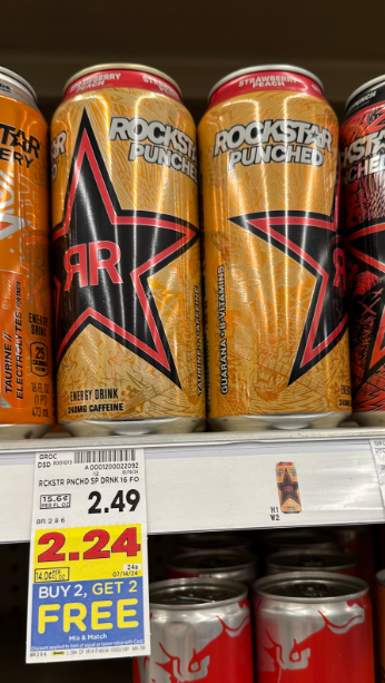 Rockstar Energy Drink Kroger Shelf Image