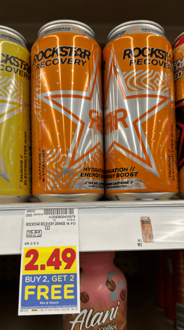 Rockstar Energy Drink Kroger Shelf Image