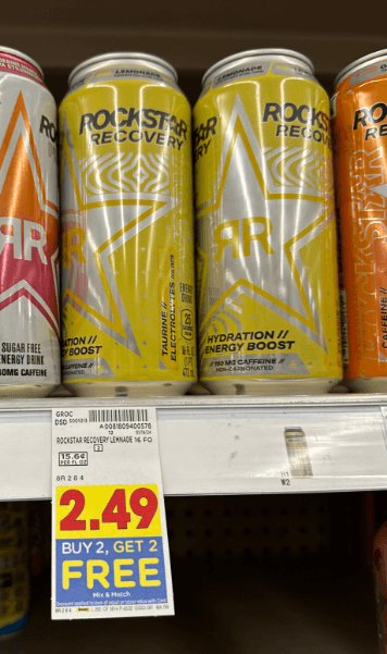 Rockstar Energy Drink Kroger Shelf Image